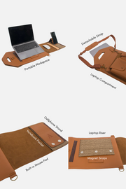 Cartera Executive Laptop Bag in Mud