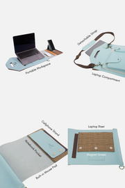 CARTERA Executive Laptop Bag in Sea Water