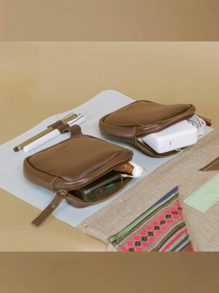 La Mesita Vegan Leather Portable Workspace in Mint